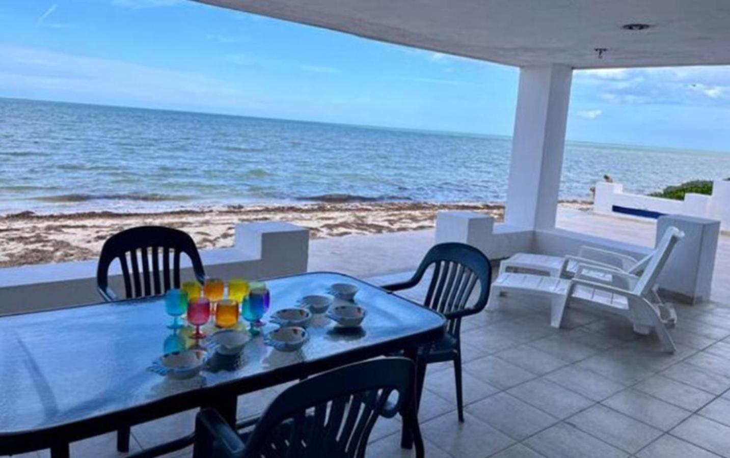 Don Lalo, Family Villa With Sandy Beach At Your Feet. Progreso  Eksteriør bilde